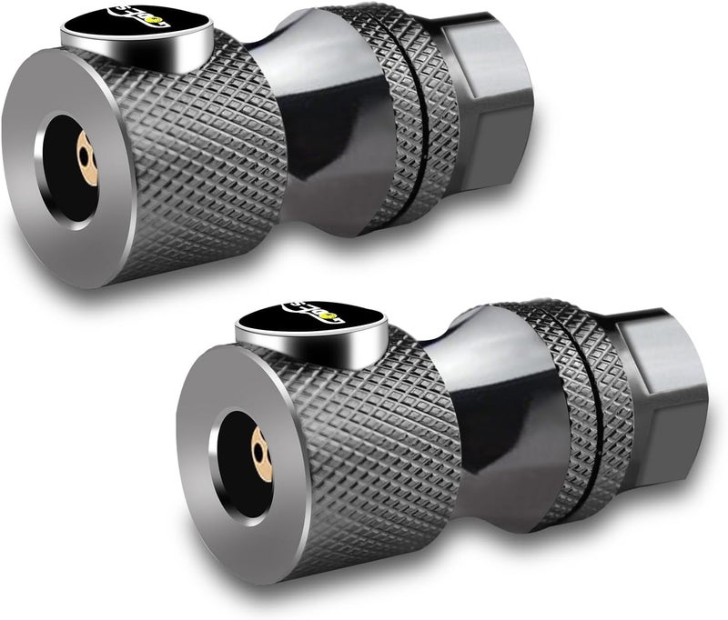 GODESON Locking Air Chuck - Patented Design, 200 PSI, Solid Brass Construction(200PSI), Quick Release for Tires, Close Flow 1/4" NPT Threads Tire Chucks Compatible with Most Air Inflators (Pack of 2) - Image 1
